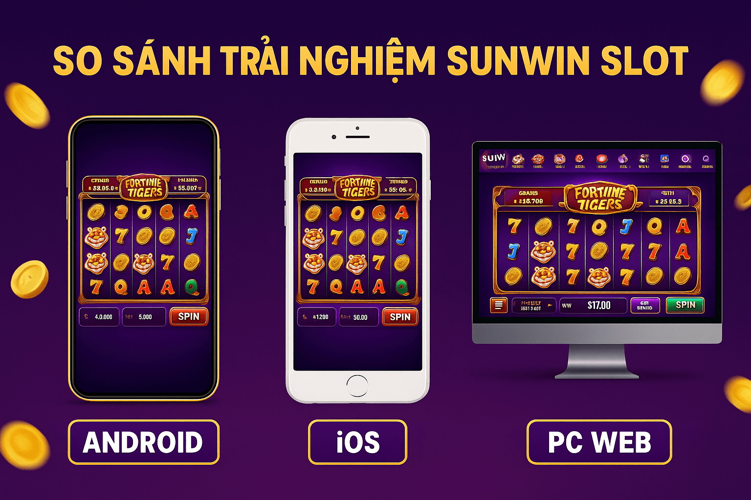 So sánh trải nghiệm Sunwin Slot trên Android, iOS và PC Web So sánh trải nghiệm Sunwin Slot trên Android, iOS và PC Web