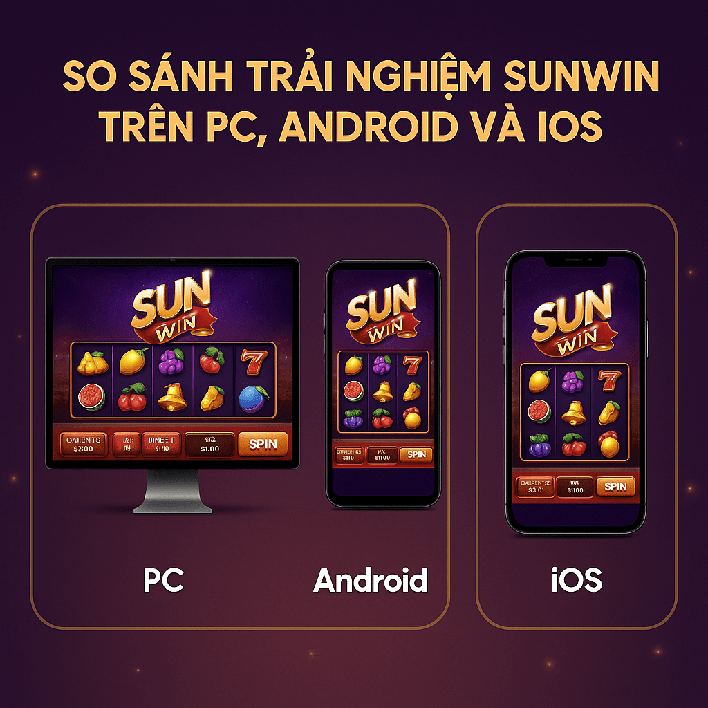 So sánh trải nghiệm Sunwin trên PC, Android và iOS So sánh trải nghiệm Sunwin trên PC, Android và iOS